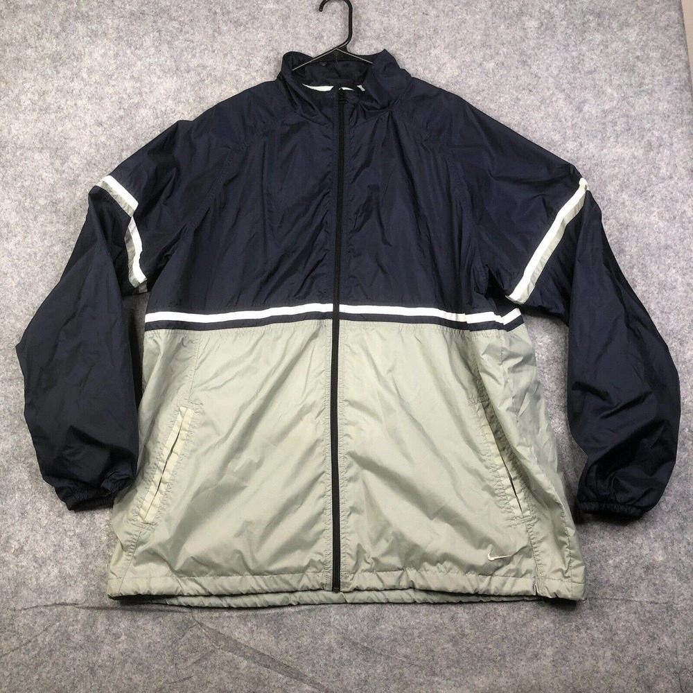 Vintage Nike Mens Lined Windbreaker Jacket 90s Y2K Travis Swoosh XL